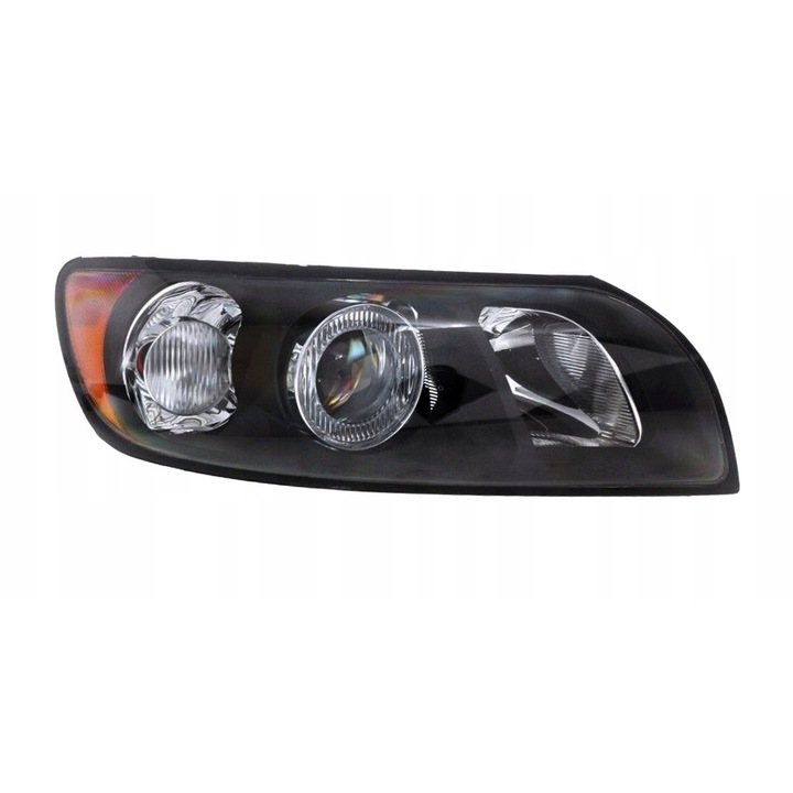 Far principal dreapta pentru Volvo S40, V50, halogen, reglare electrica, cu motor, omologare UE, Nou (2003 - 2007)