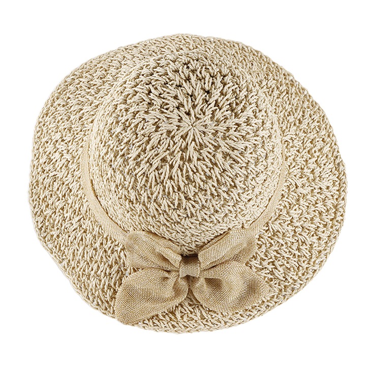 Дамска лятна шапка Qttvbtna Papyrus Бежова 56-58см