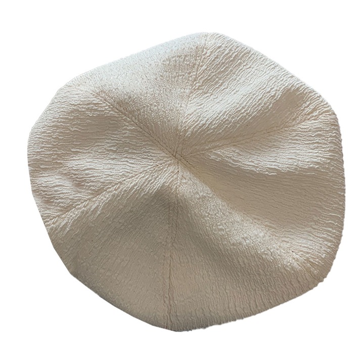 Bereta dama, acril, bej, 56-58cm