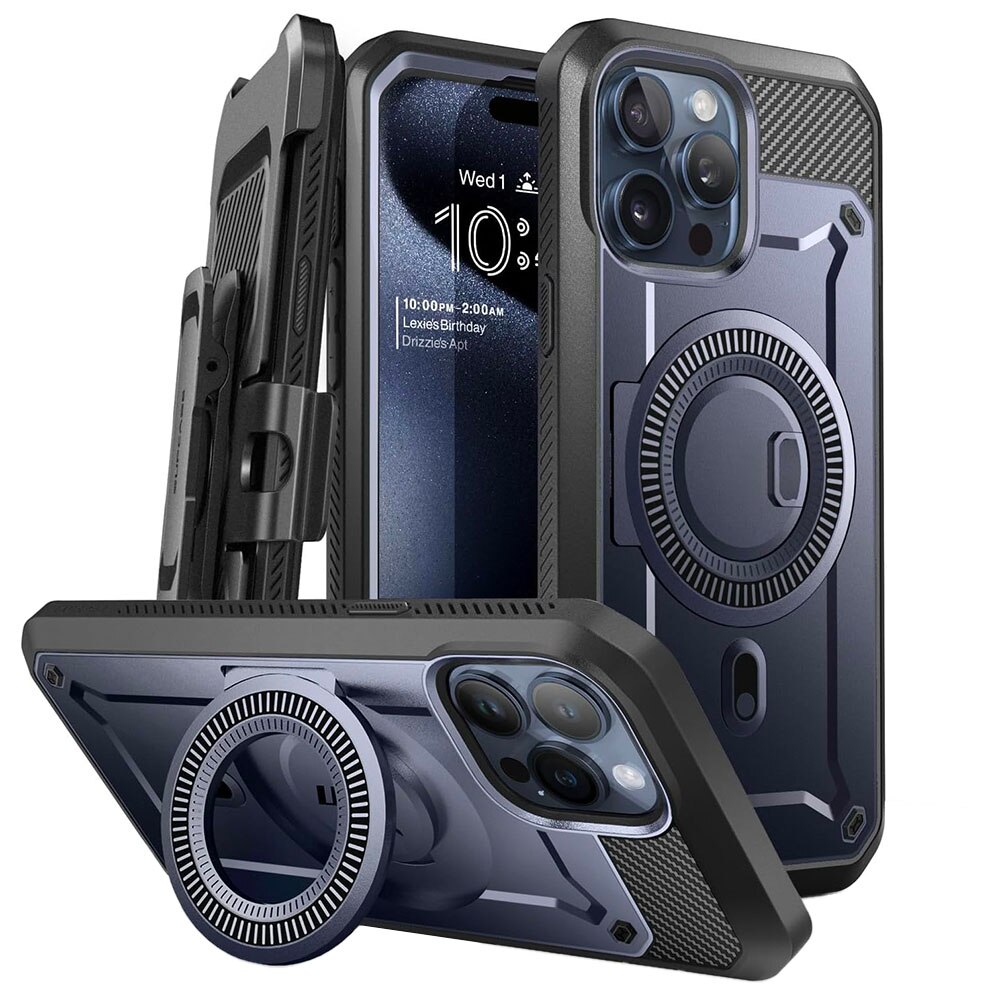 Противоударен защитен калъф за Apple iPhone 15 Pro Max, удароустойчив ...
