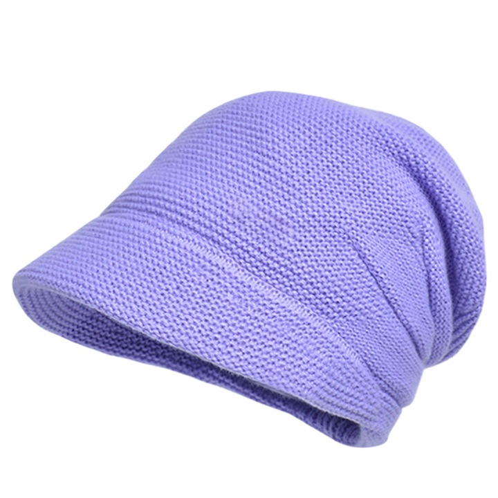 Jormftte téli sapka, 55-60cm, lila, zöld, sötétszürke, világosszürke, 1 db-os szett.