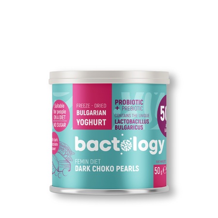 Пробиотични перли Bactology, Без захар, С натурален шоколад, Подходящи ...