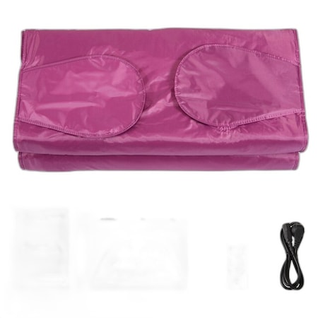 Patura de sauna cu infrarosu, pierdere in greutate, arderea grasimilor pentru slabire, priza UE in culoarea mov