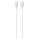 Cablu date si incarcare Serioux, Type-C la Type-C, 65W, 1m, Alb