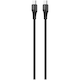Cablu date si incarcare Serioux, Type-C la Type-C, 100W, 1m, Negru