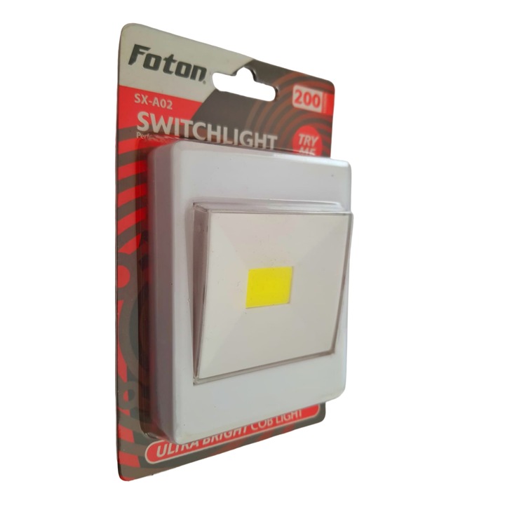 Lanterna LED, tip intrerupator, cu baterii, Foton