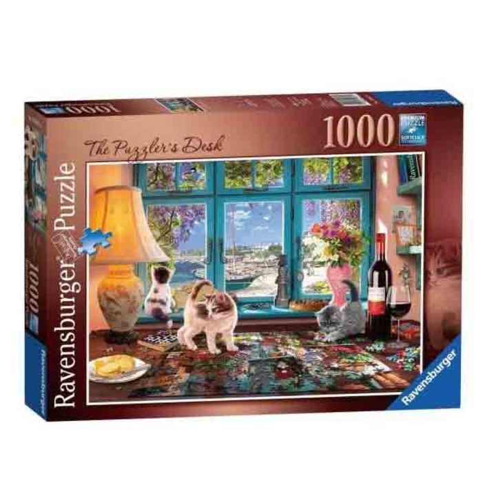 Puzzle Ravensburger - Íróasztal puzzle-darabokkal, 1000 darab