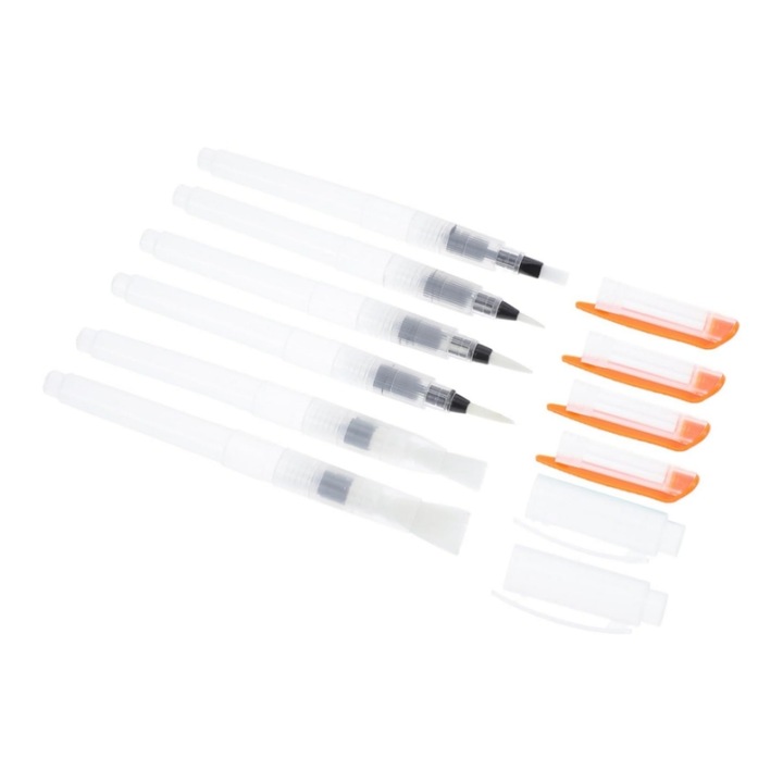 Set 6 pensule, JESWO, Tip pix, Alb