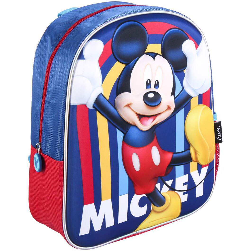 Ghiozdan Lumini 3D Mickey Multicolor, Dimensiuni 25Cm X31Cm X10Cm