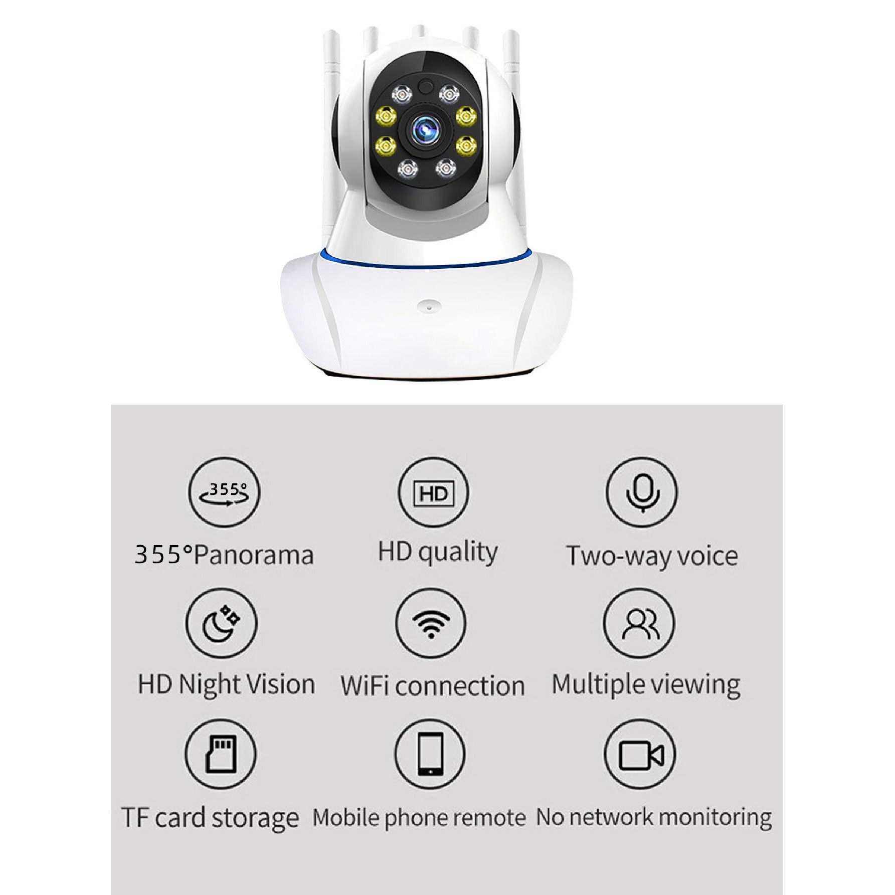 Baby Monitor Wireless IP, 1080P FHD, Supraveghere Video si Audio