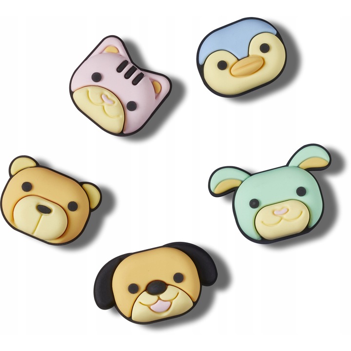 Accesoriu Crocs Jibbitz, Cute And Squishy 5 bucati, Mulicolor