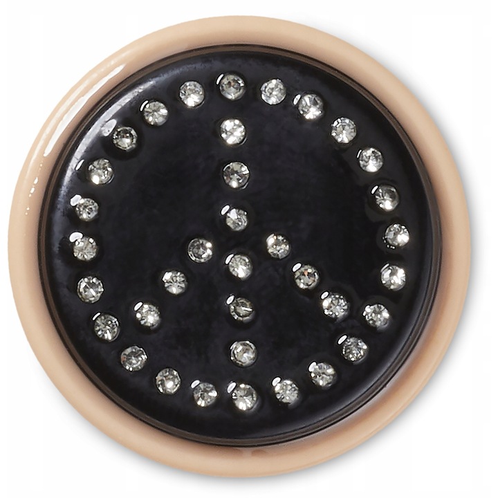 Accesoriu Crocs Jibbitz, Peace Sign Stud, Multicolor