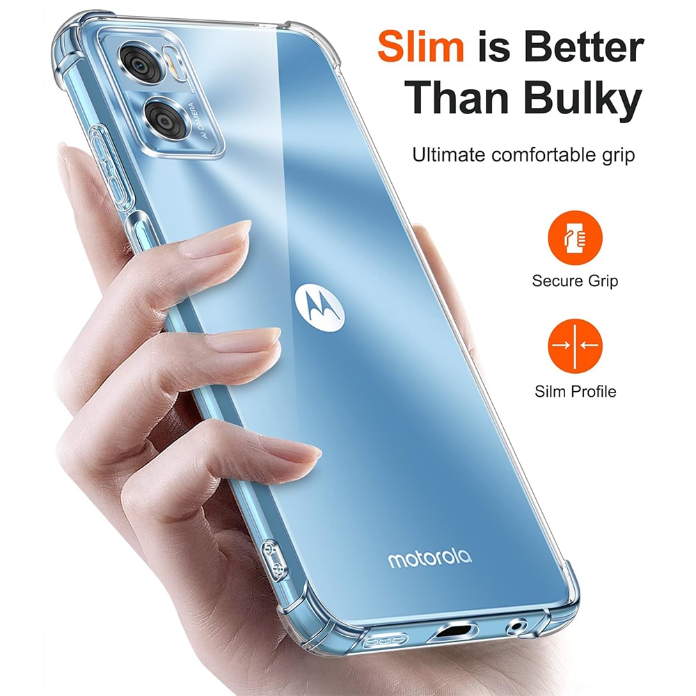 Husa compatibila cu Motorola Moto G84, Protectie antisoc, Silicon Ultra Slim High Tech, Crystal Clear