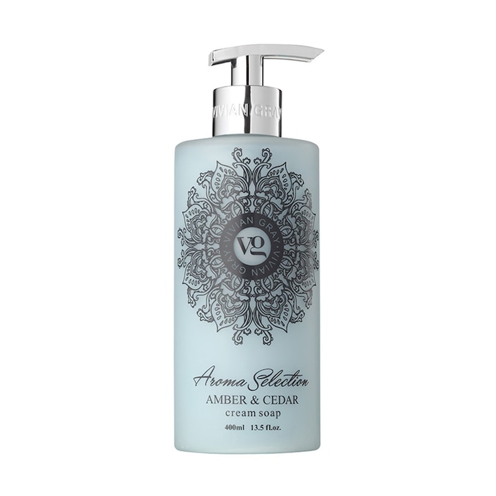 Течен сапун Vivian Grey Aroma Selection Amber & Cedar, 400 ml