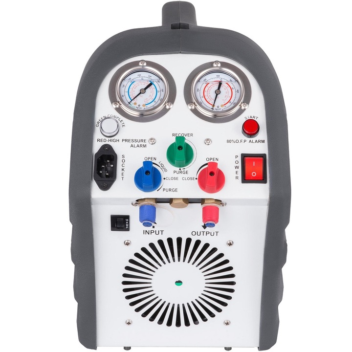 Преносим компресор, Vevor, 220V, 1440rpm, 2Hp, 558Psi, сив