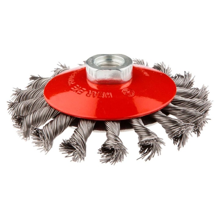 Perie sarma, Graphite, Inox, 11.5cm, Argintiu/Rosu