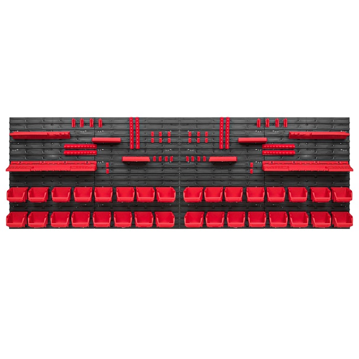 Szerszámrendező panel, SimpleThing, polipropilén, fekete/piros