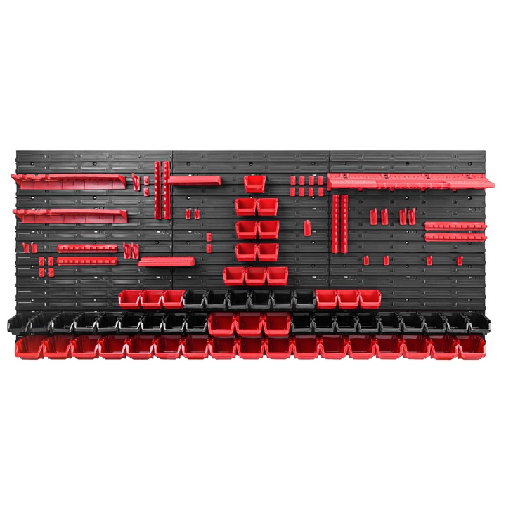 Szerszámrendező panel, SimpleThing, polipropilén, fekete/piros