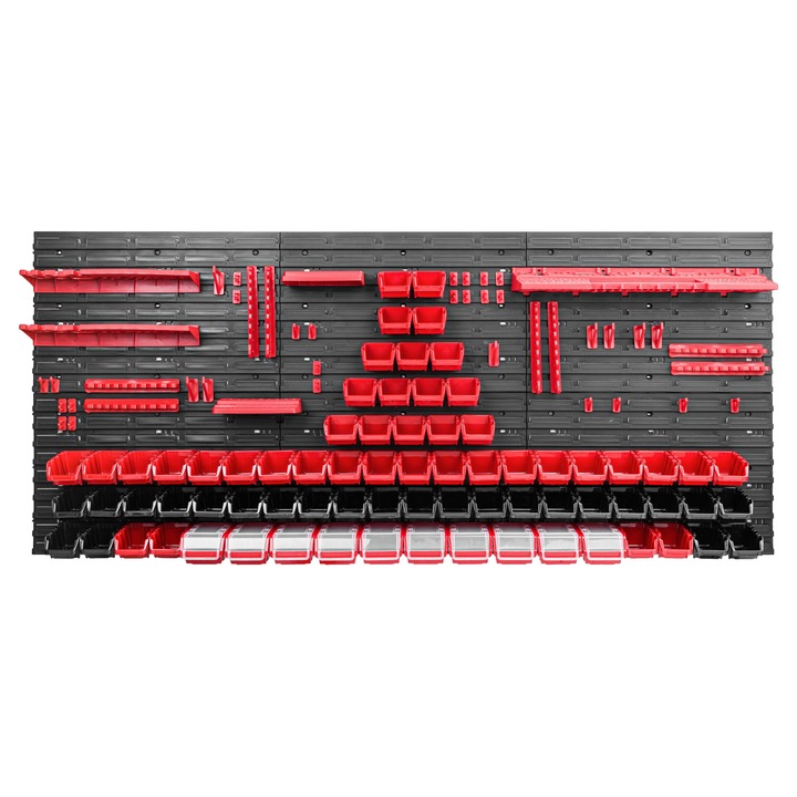 Szerszámrendező panel, SimpleThing, polipropilén, fekete/piros