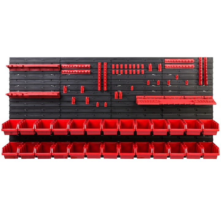 Szerszámrendező panel, SimpleThing, polipropilén, fekete/piros
