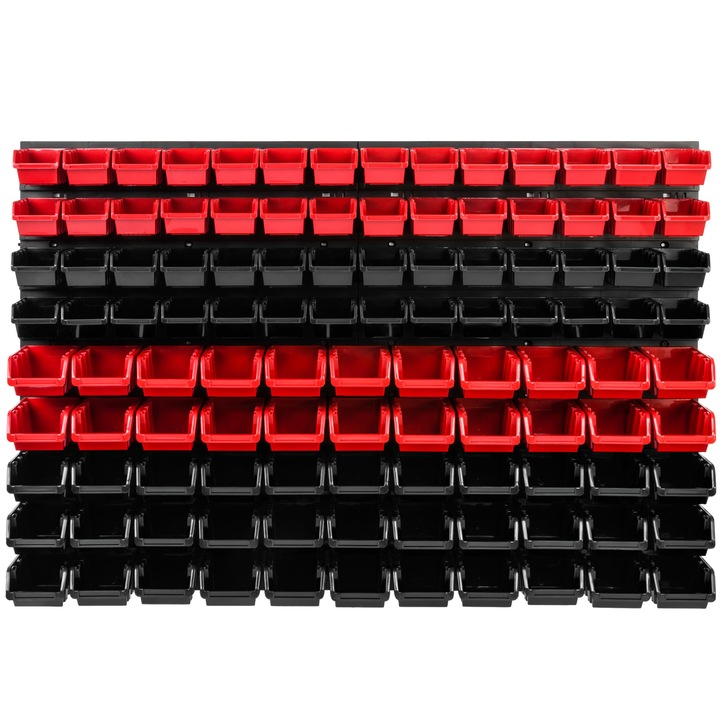 Szerszámrendező panel, SimpleThing, polipropilén, fekete/piros