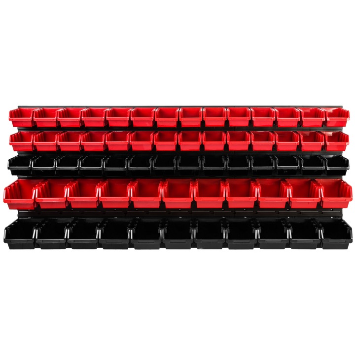 Szerszámrendező panel, SimpleThing, polipropilén, fekete/piros