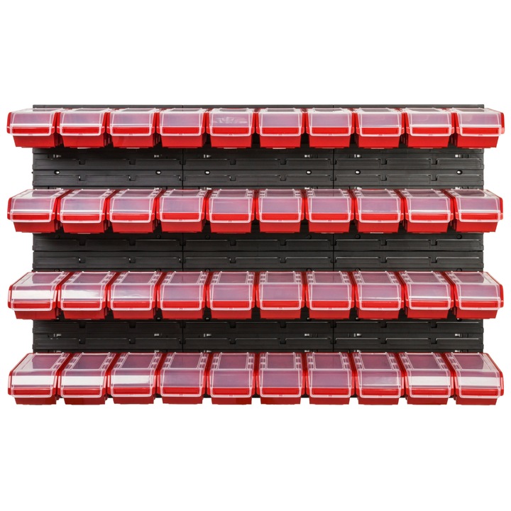Szerszámrendező panel, SimpleThing, polipropilén, fekete/piros