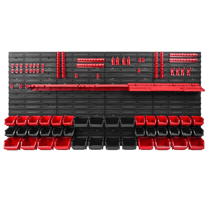 Szerszámrendező panel, SimpleThing, polipropilén, fekete/piros