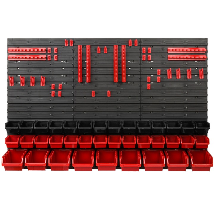 Szerszámrendező panel, SimpleThing, polipropilén, fekete/piros