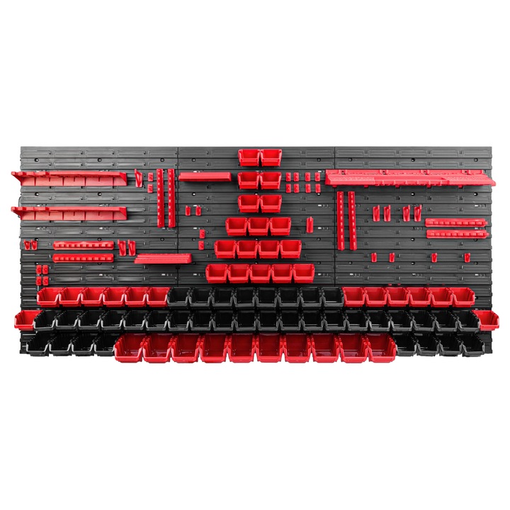 Szerszámrendező panel, SimpleThing, polipropilén, fekete/piros