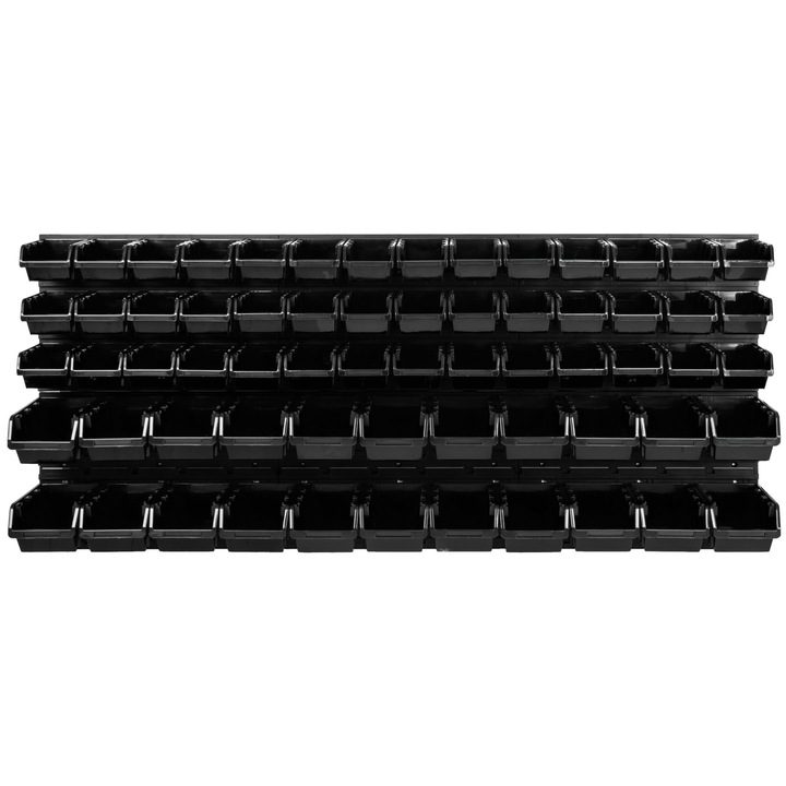 Szerszámrendező panel, SimpleThing, polipropilén, fekete