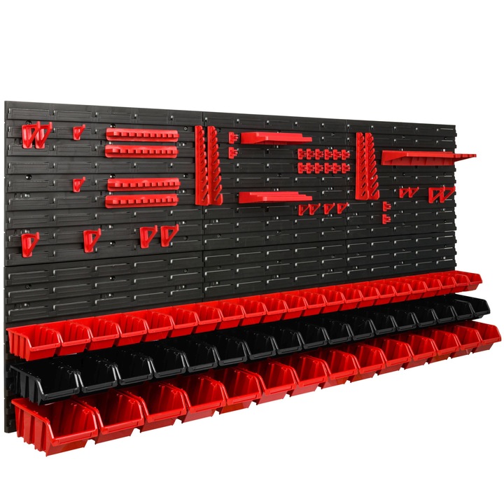 Szerszámrendező, SimpleThing, Polipropilén, 172x78 cm, Fekete