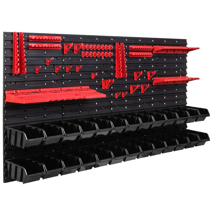 Szerszámrendező, SimpleThing, Polipropilén, 156x78 cm, Fekete