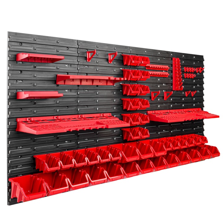 Szerszámrendező, SimpleThing, 156 x 78 cm, Piros/Fekete