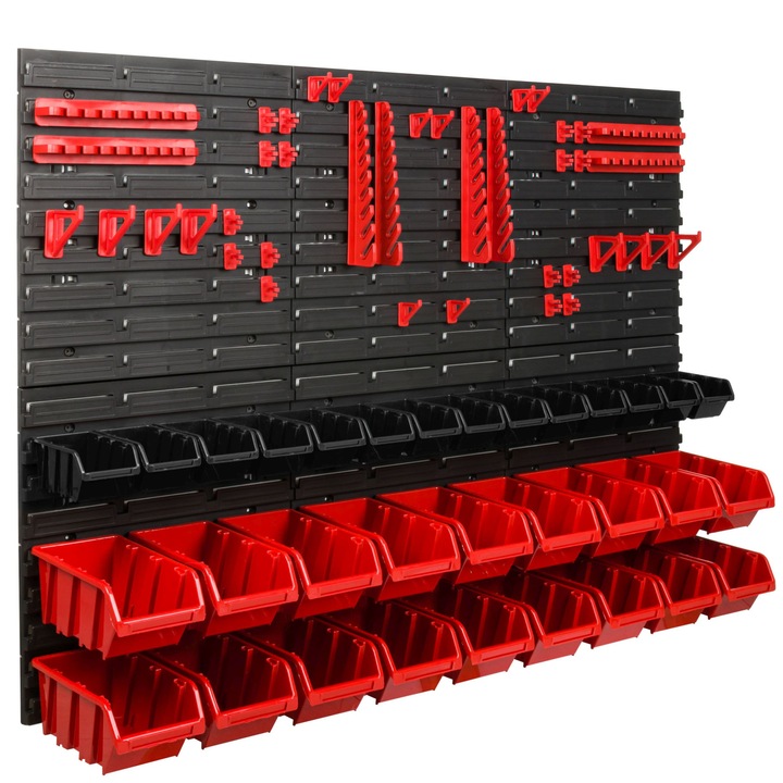 Szerszámrendező, SimpleThing, 117 x 78 cm, Fekete/Piros