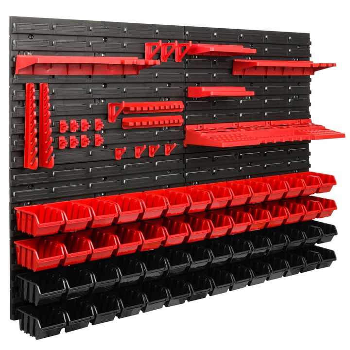 Szerszámrendező, SimpleThing, 115 x 78 cm, Fekete/Piros
