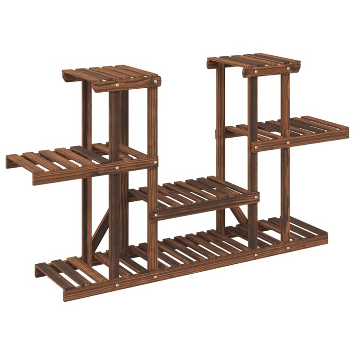 Suport pentru flori vidaXL, 110x25x73 cm, lemn masiv de brad 4.5 kg 362853