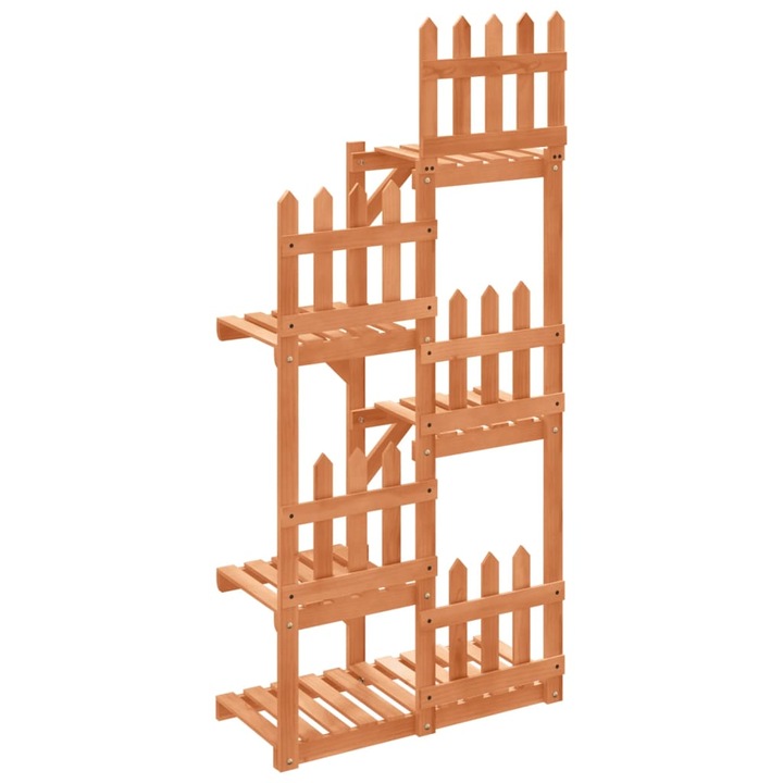 Suport pentru flori vidaXL, 60x25x130 cm, lemn masiv de brad 4.15 kg 362874