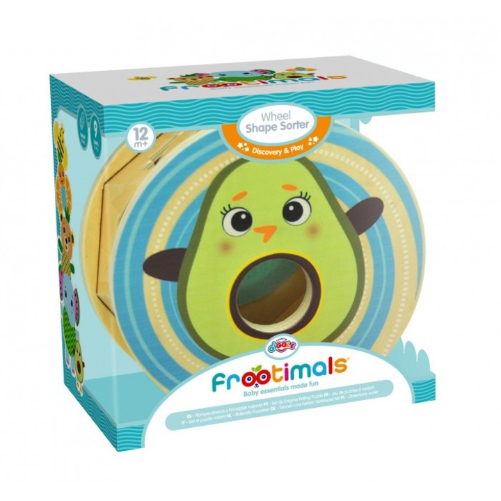 Детска играчка за сортиране, Kids Euroswan, Wood, 0-18 месеца, Многоцветен