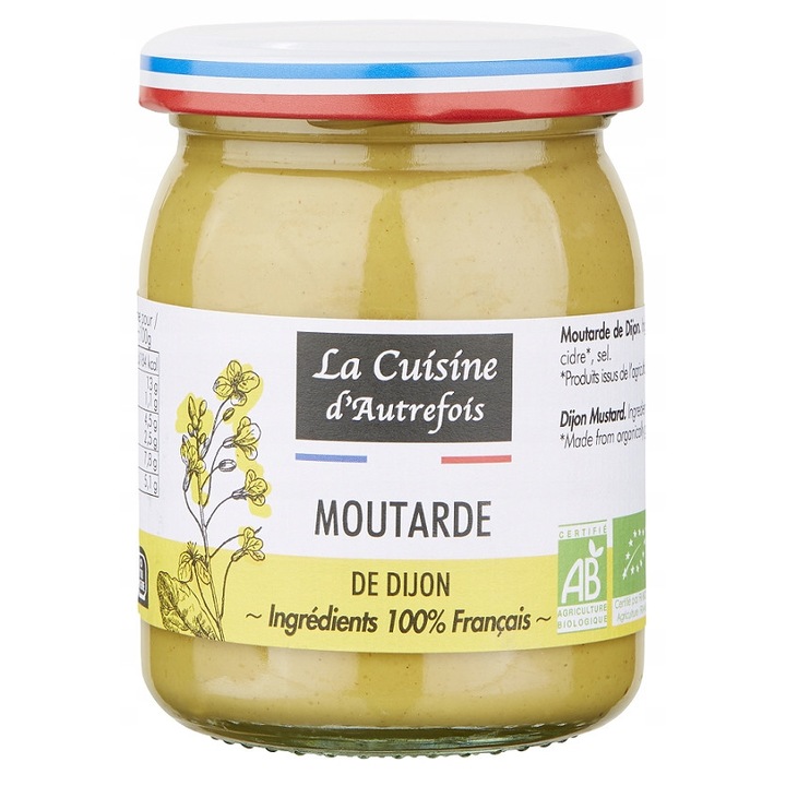 Mustar bio Dijon, La Cuisine d'Autrefois, 215 g