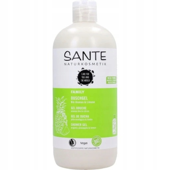 Gel de dus, Sante, cu ananas si lamaie, 500 ml