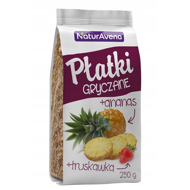 FULGI DE HRISCA CU ANANAS SI CAPSUNI 250 g - NAT