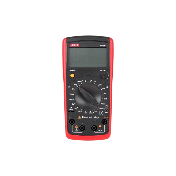 Multimetru digital UT601, masurare Tensiune si curent DC/AC, Rezistenta, testare diode si continuitate, frecventa