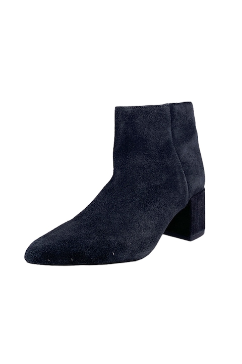 Cizme de dama, Springfield, Piele, cu fermoar, cu toc, 5.5 cm, Negru, 36 EU, Negru