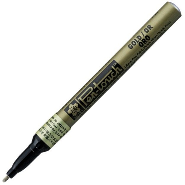 Marker cu vopsea Sakura Pen Touch, F, gold