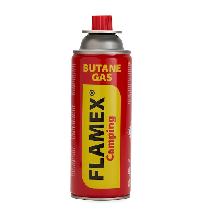 Butelie Gaz Spray FLAMEX cu valva, 227g, rezerva pentru arzatoare si mini aragaze camping