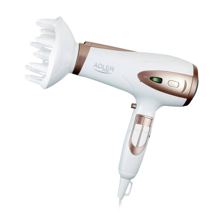 Сешоар Adler AD 2248 2200W Функция йонизация Бял