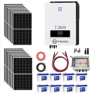 Kit Panouri Fotovoltaice Invertor 7, 2 KW OffGrid