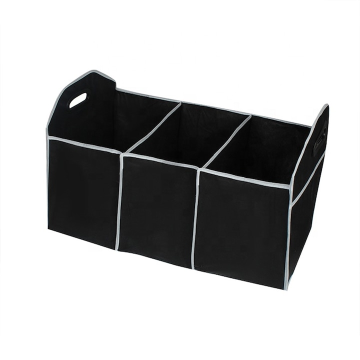 Organizator pentru Masina Portbagaj Tip Cutie 50 x 31 x 24cm, Plastic, H335, Negru