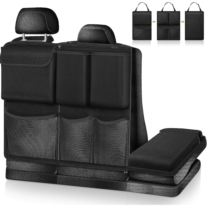 Organizator auto, URWANDER®, 7 compartimente, detasabile pentru spatarul scaunului, interior pentru accesorii masini de mare capacitate pentru jeep-uri, SUV-uri, camionete